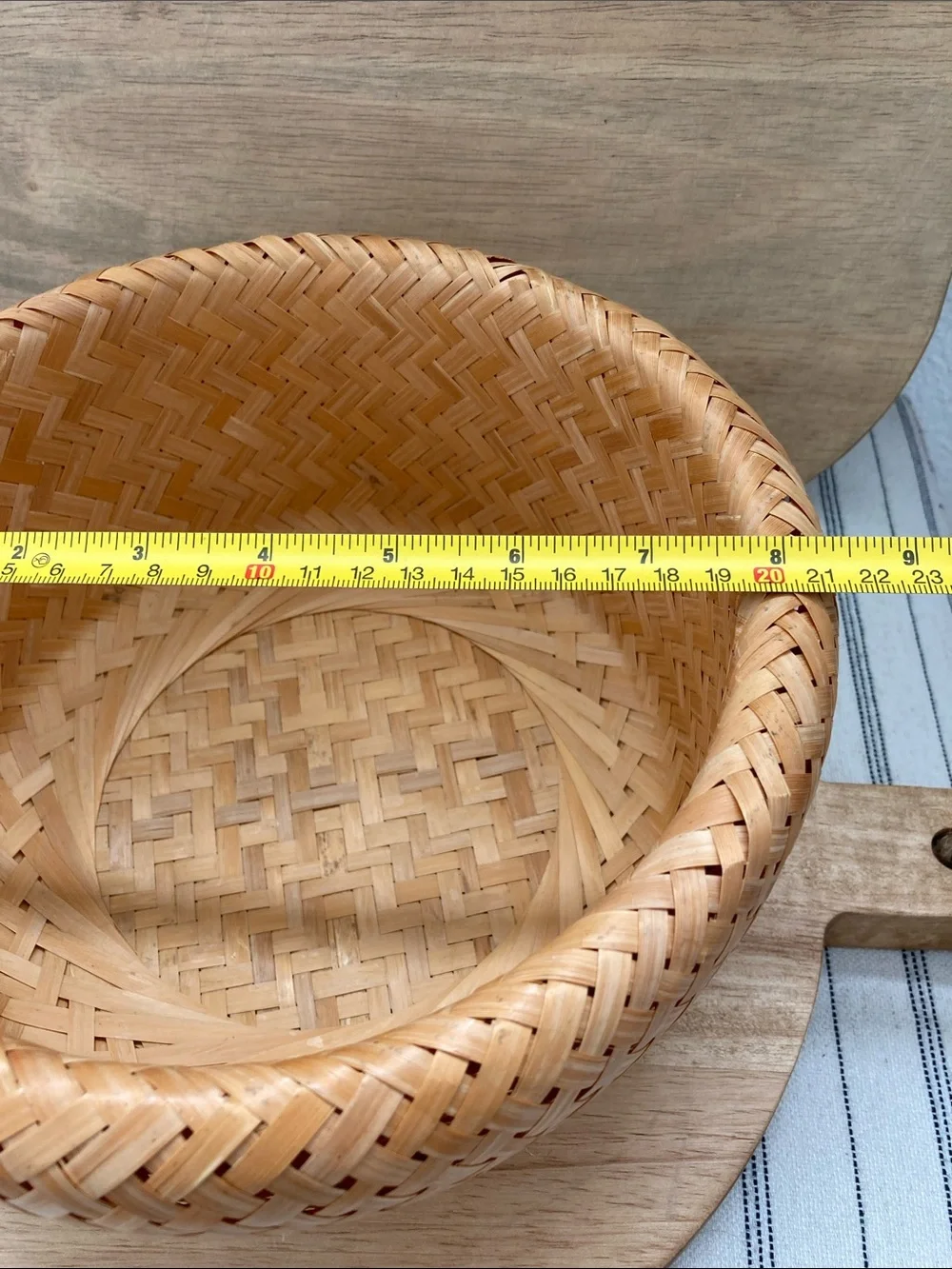 SALE! 70% Off Vintage Woven Rattan Decorative Bowl - Natural Tan Set of 3
